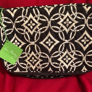Vera Bradley Black and White Cosmetic Bag in the Concerto patter.